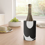 One Large Black Retro Flower White Background #decor #society6 #buyart Wine Chiller Gallery Image 4