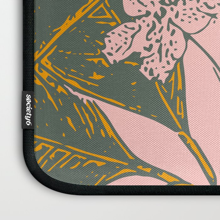 Modern Botanical Banana Leaf Laptop Sleeve Gallery Image 3