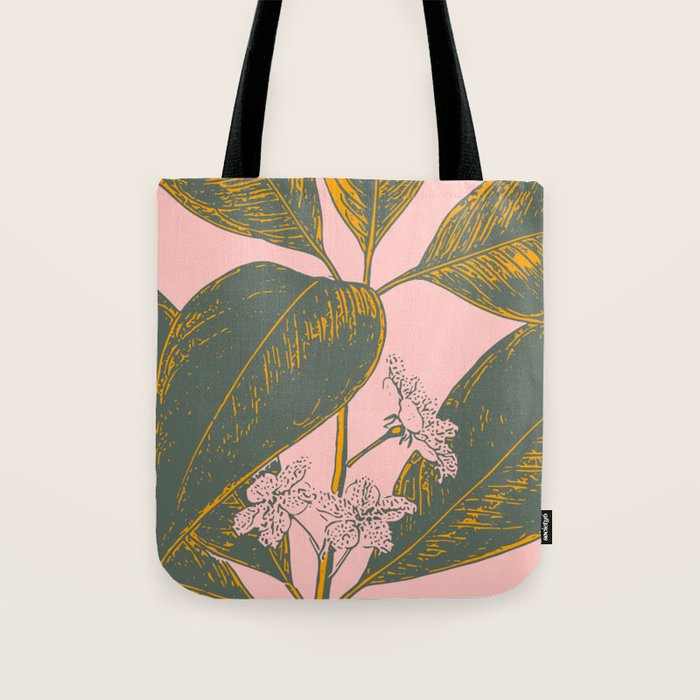 Modern Botanical Banana Leaf Tote Bag Gallery Image 1