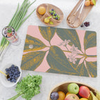 Modern Botanical Banana Leaf Cutting Board Gallery Image 2