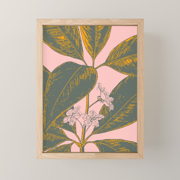 Modern Botanical Banana Leaf Mini Art Print Gallery Image 1