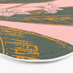 Modern Botanical Banana Leaf Bath Mat Gallery Image 3