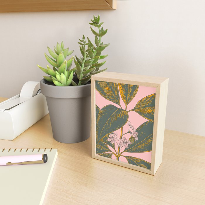 Modern Botanical Banana Leaf Mini Art Print Gallery Image 2