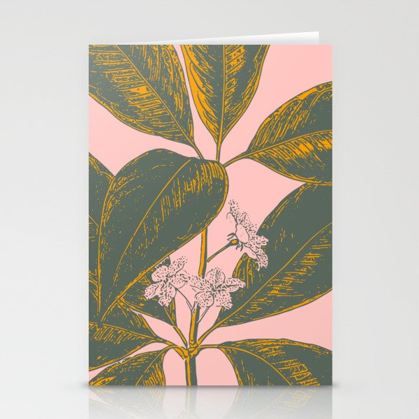 Modern Botanical Banana Leaf Stationery Card Gallery Image 1
