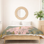 Modern Botanical Banana Leaf Duvet Cover Gallery Image 3