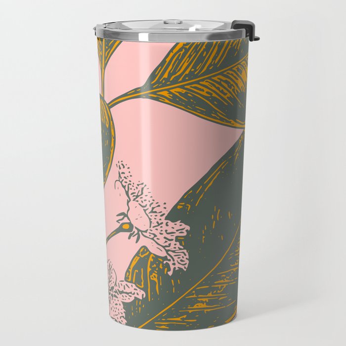 Modern Botanical Banana Leaf Travel Mug Gallery Image 2