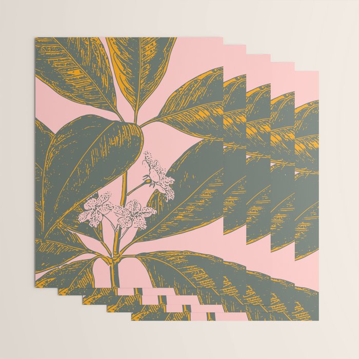 Modern Botanical Banana Leaf Wrapping Paper Gallery Image 3
