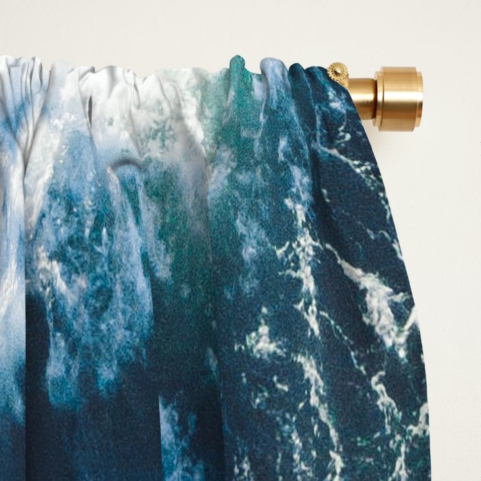 Surfing in the Ocean 2 Window Curtain Gallery Image 2