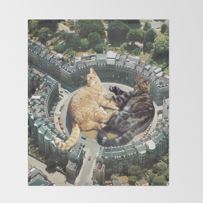 Lazy Cats Roundabout  Throw Blanket Gallery Image 2