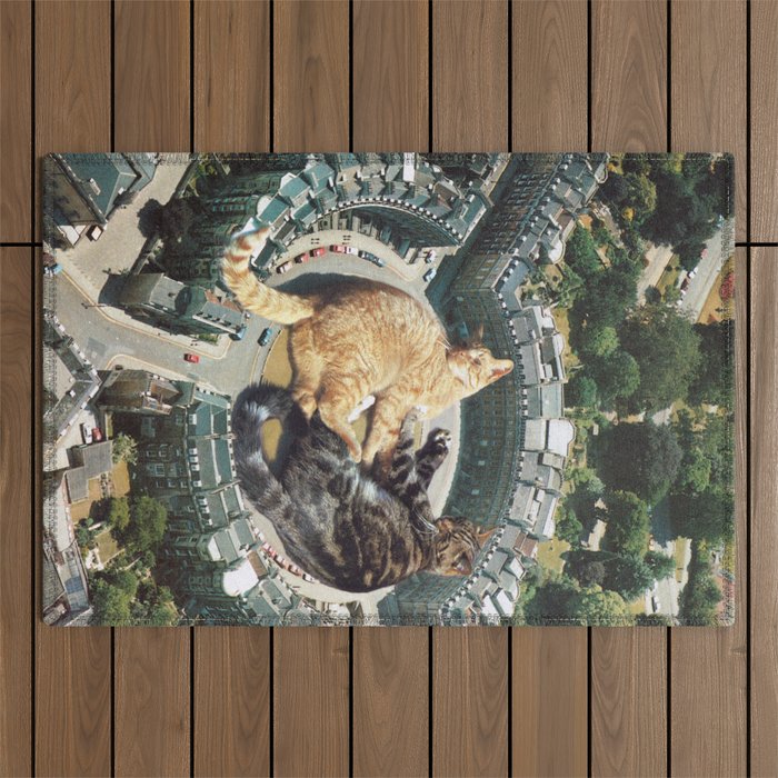 Lazy Cats Roundabout  Outdoor Rug Gallery Image 1