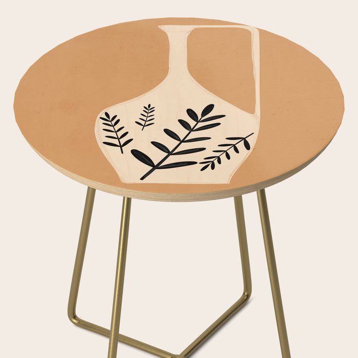 Minimal Abstract Art Vase Side Table Gallery Image 2