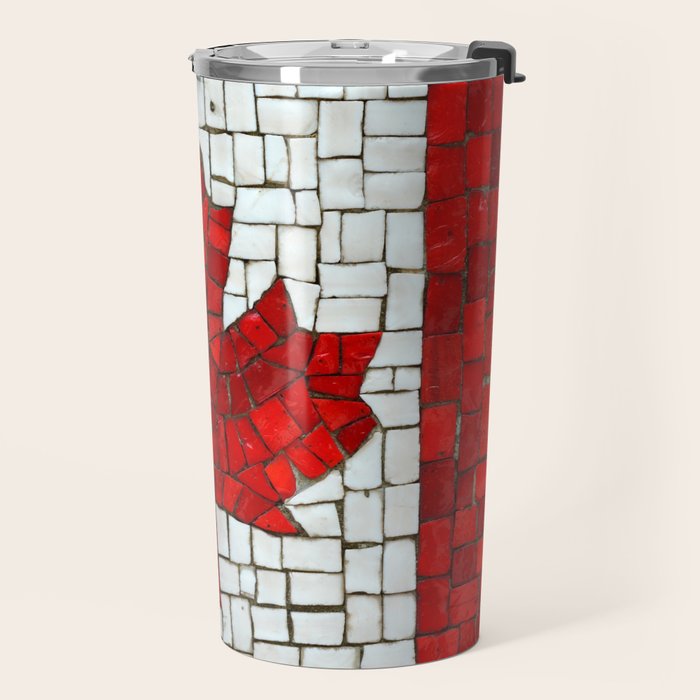 Canada mosaic Travel Mug Gallery Image 2