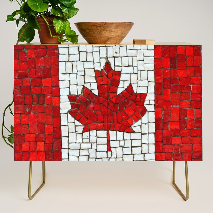 Canada mosaic Credenza Gallery Image 1