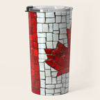 Canada mosaic Travel Mug Gallery Image 3