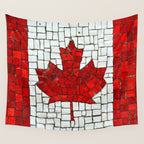 Canada mosaic Wall Tapestry Gallery Image 4