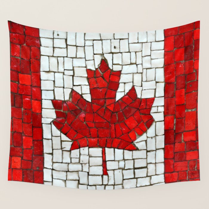 Canada mosaic Wall Tapestry Gallery Image 4