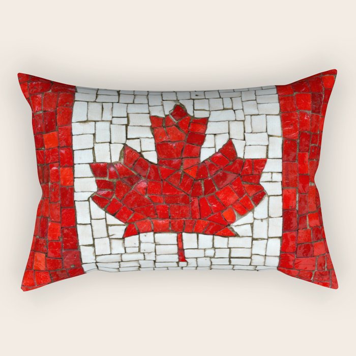 Canada mosaic Rectangular Pillow Gallery Image 2