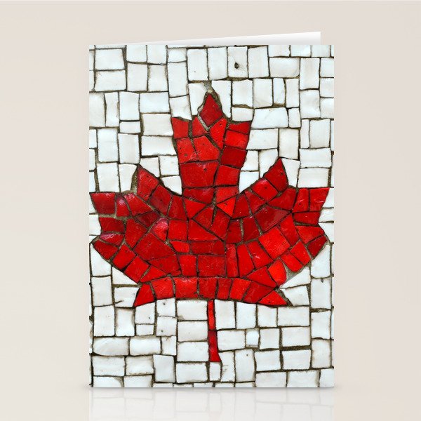 Canada mosaic Stationery Card Gallery Image 2