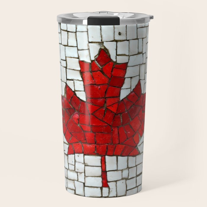 Canada mosaic Travel Mug Gallery Image 1