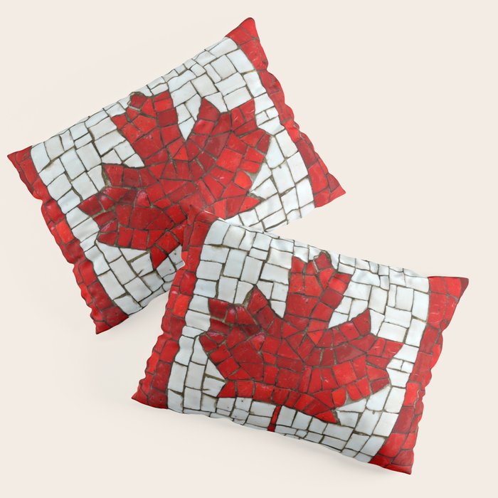 Canada mosaic Pillow Sham Gallery Image 1