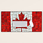 Canada mosaic Desk Mat Gallery Image 1