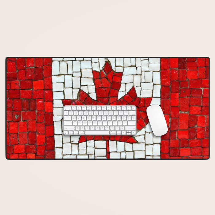 Canada mosaic Desk Mat Gallery Image 1