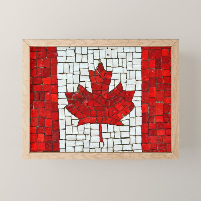 Canada mosaic Mini Art Print Gallery Image 1