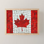 Canada mosaic Mini Art Print Gallery Image 1