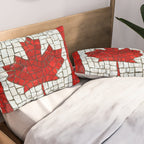 Canada mosaic Pillow Sham Gallery Image 2