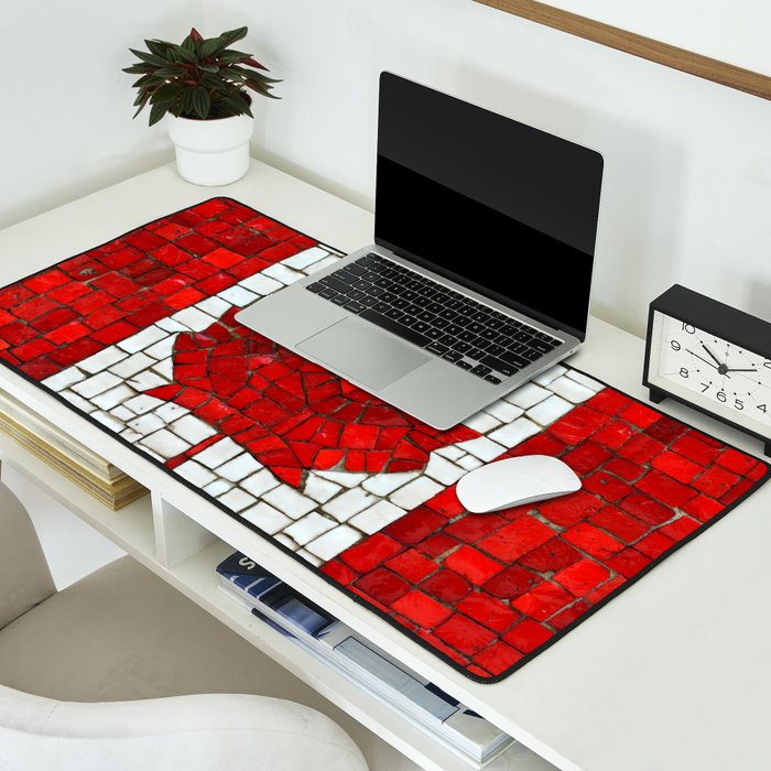 Canada mosaic Desk Mat Gallery Image 2