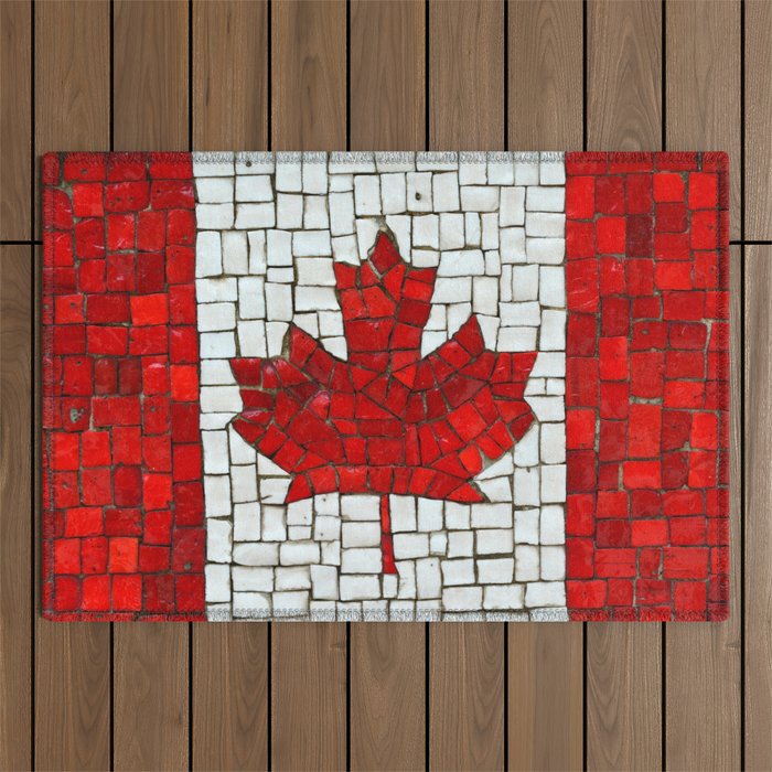 Canada mosaic Outdoor Rug Gallery Image 1