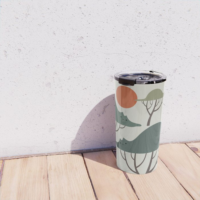 Cat Landscape 128 Travel Mug Gallery Image 4