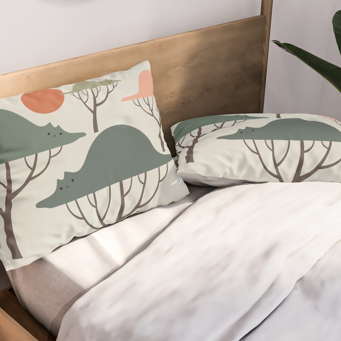 Cat Landscape 128 Pillow Sham Gallery Image 2