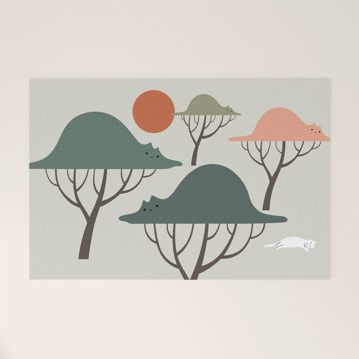 Cat Landscape 128 Welcome Mat Gallery Image 1