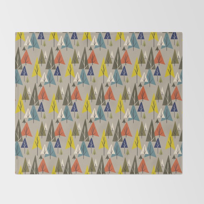 Multicolor Pines Throw Blanket Gallery Image 2