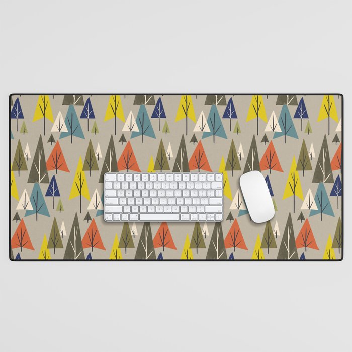 Multicolor Pines Desk Mat Gallery Image 1