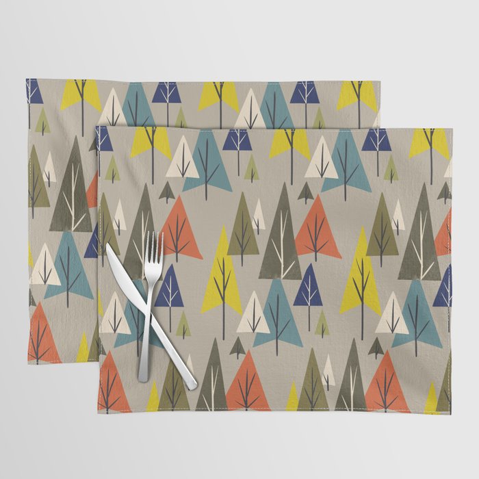 Multicolor Pines Placemat Gallery Image 1