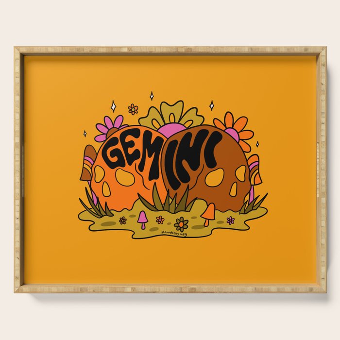 Gemini Skull Serving Tray Gallery Image 1