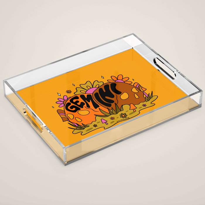Gemini Skull Acrylic Tray Gallery Image 1