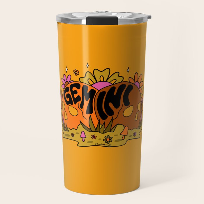 Gemini Skull Travel Mug Gallery Image 1