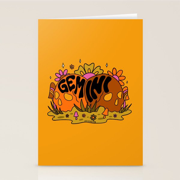Gemini Skull Stationery Card Gallery Image 2