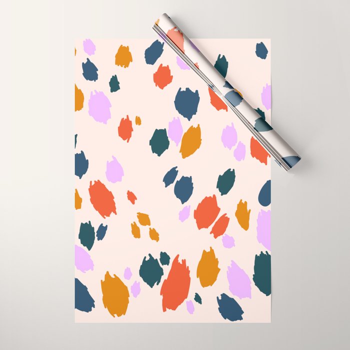 Rainbow Animal Print  Wrapping Paper Gallery Image 1