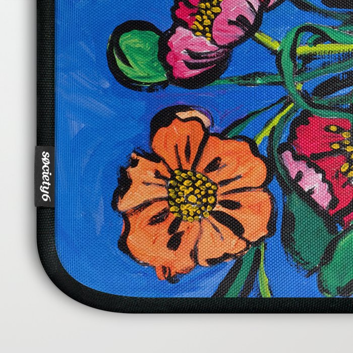 Rex Manning Day Bouquet: Poppy Flowers in Tea Tin Painting Empire Records Nineties Nostalgia Laptop Sleeve Gallery Image 3