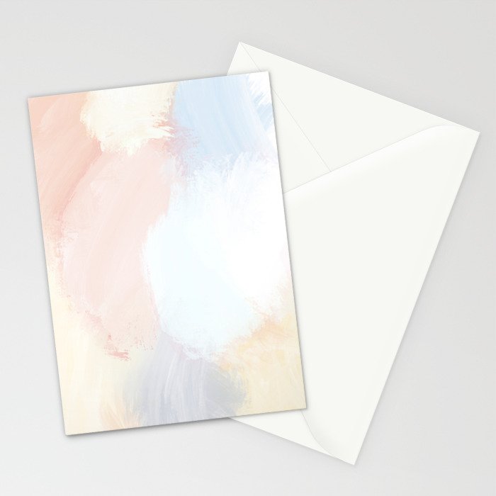 Abstract Pastel Painting Stationery Card Gallery Image 2