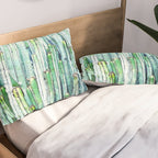 Lost Cactus, Watercolor Nature Painting, Botanical Neutral Illustration Minimal Drawing Jungle Pillow Sham Gallery Image 2