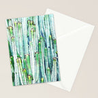 Lost Cactus, Watercolor Nature Painting, Botanical Neutral Illustration Minimal Drawing Jungle Stationery Card Gallery Image 2