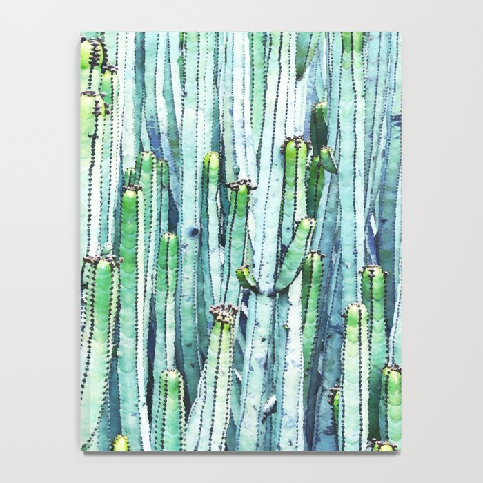 Lost Cactus, Watercolor Nature Painting, Botanical Neutral Illustration Minimal Drawing Jungle Notebook Gallery Image 4
