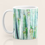 Lost Cactus, Watercolor Nature Painting, Botanical Neutral Illustration Minimal Drawing Jungle Coffee Mug Gallery Image 3