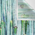 Lost Cactus, Watercolor Nature Painting, Botanical Neutral Illustration Minimal Drawing Jungle Wall Tapestry Gallery Image 3