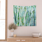 Lost Cactus, Watercolor Nature Painting, Botanical Neutral Illustration Minimal Drawing Jungle Wall Tapestry Gallery Image 2